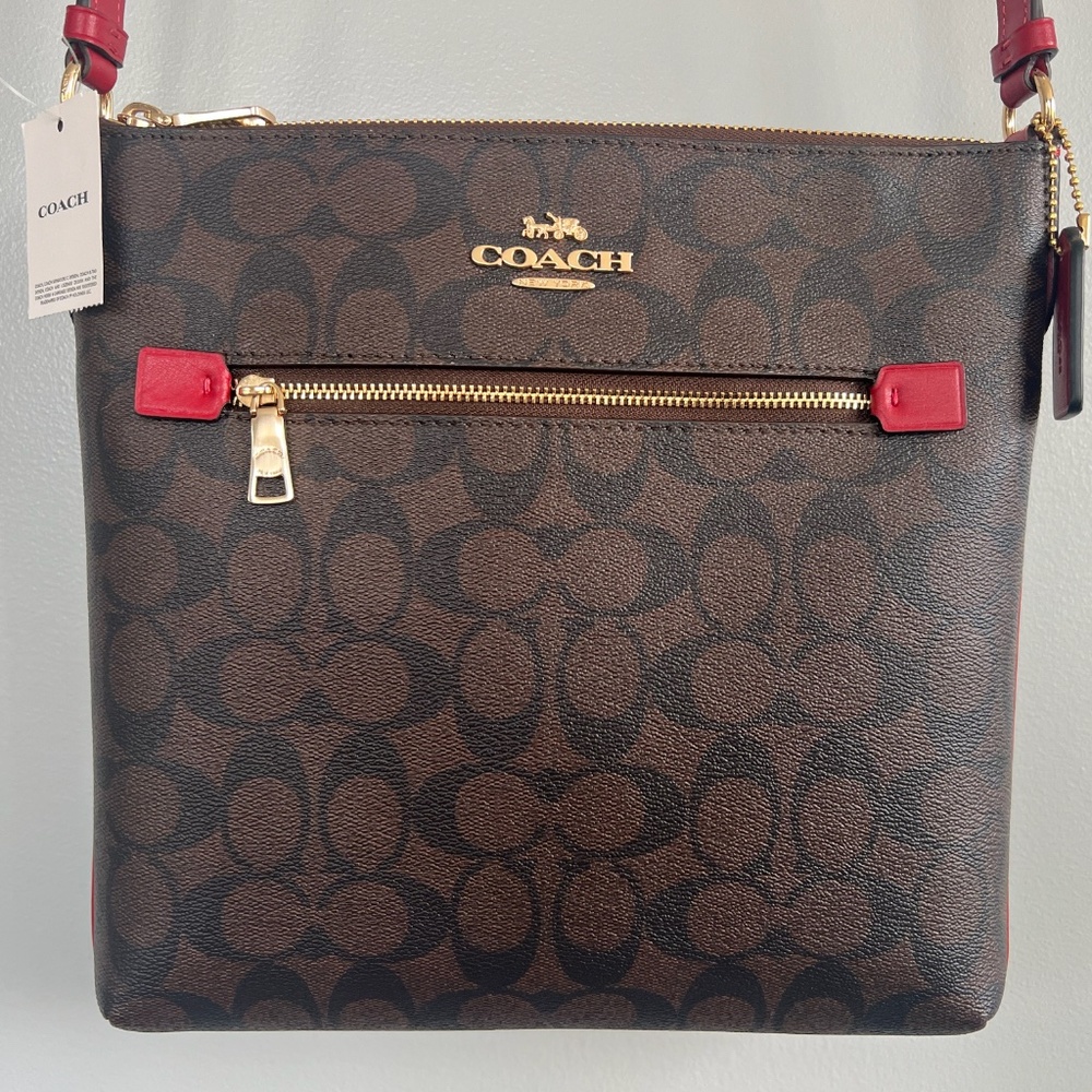 Coach Signature Rowan File Bag
